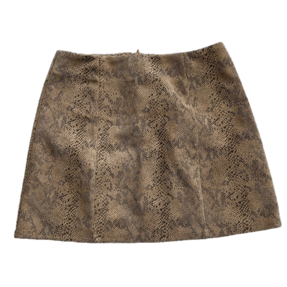 Snakeskin print mini skirt by boutique brand eesome, size S